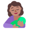 Breast-Feeding- Medium Skin Tone emoji on Microsoft